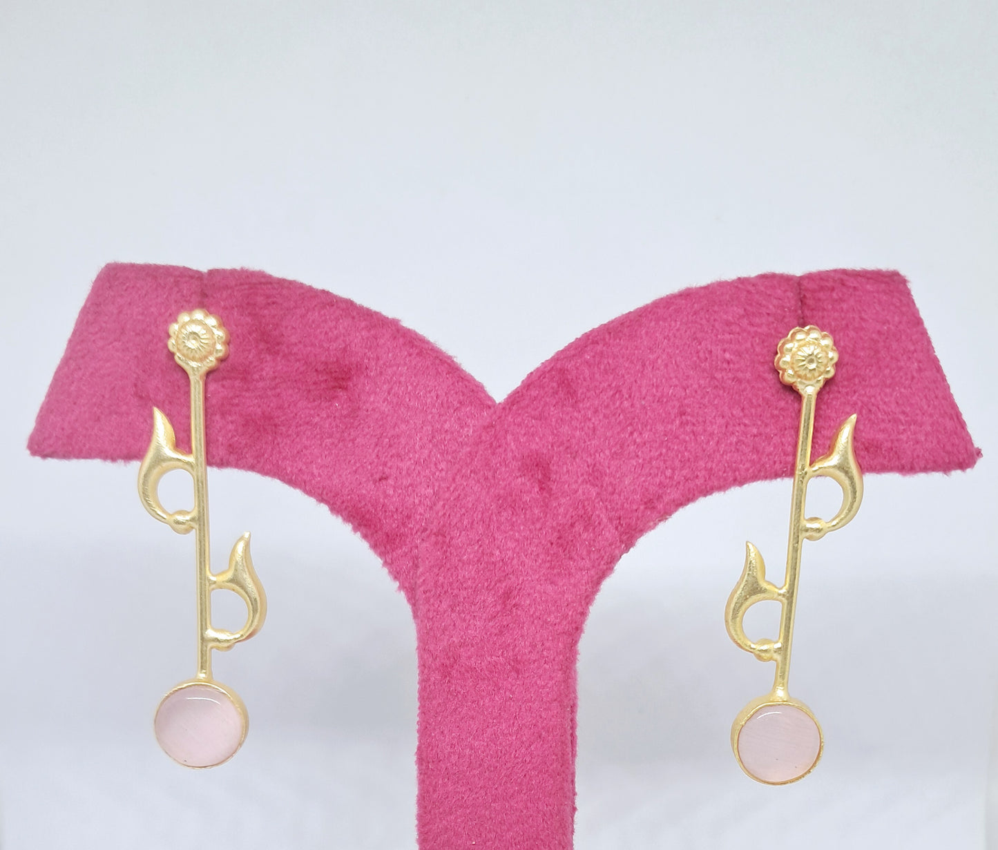 Contemporary Pastel pink  Earrings