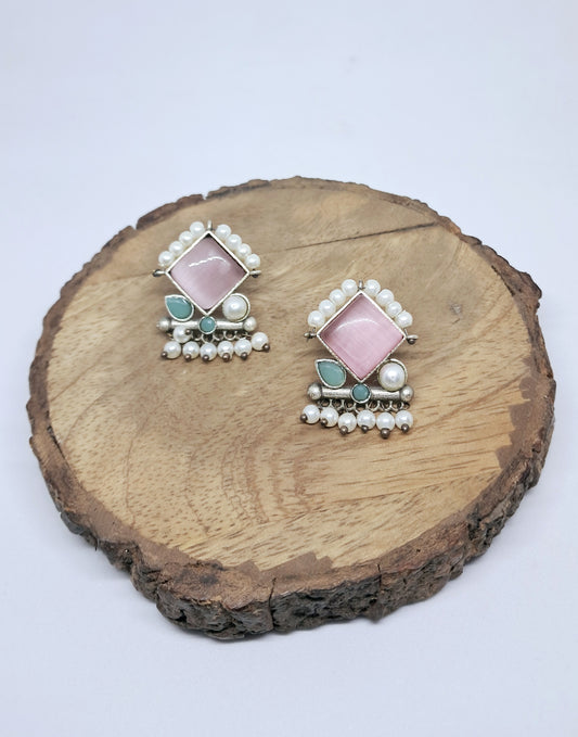 Dual Pastel shade Earrings
