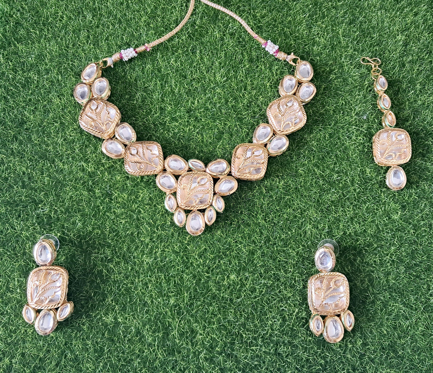 Wedding Collection Necklace set with Maangtika