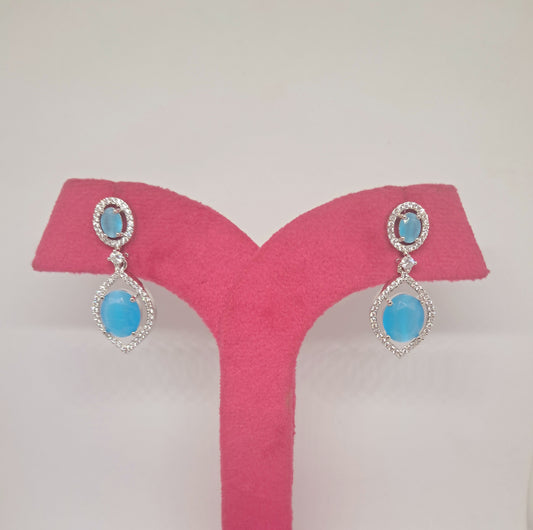 Gorgeous Blue Shade AD Danglers