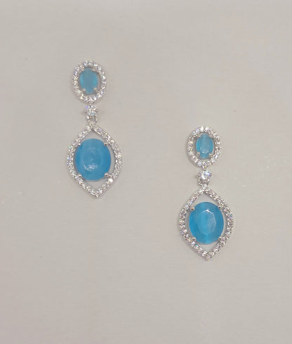 Gorgeous Blue Shade AD Danglers