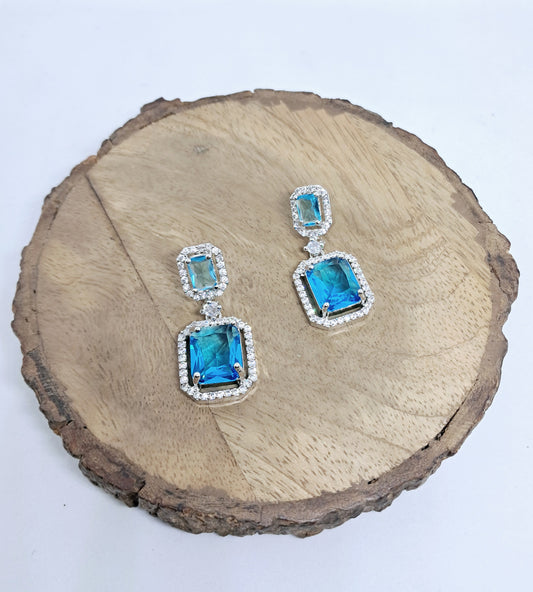 Gorgeous Blue Shade AD Danglers