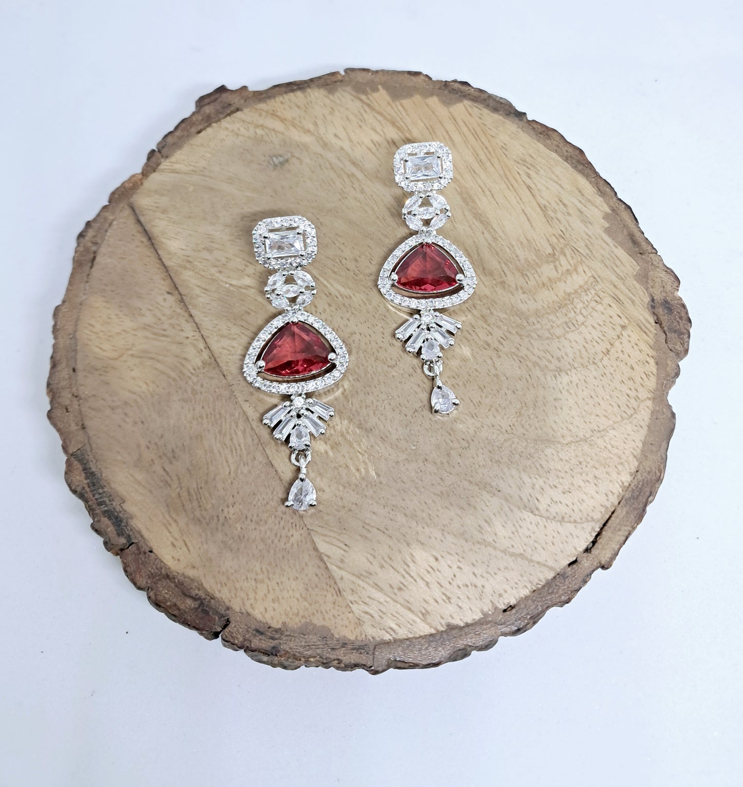 Gorgeous Ruby Shade AD Danglers