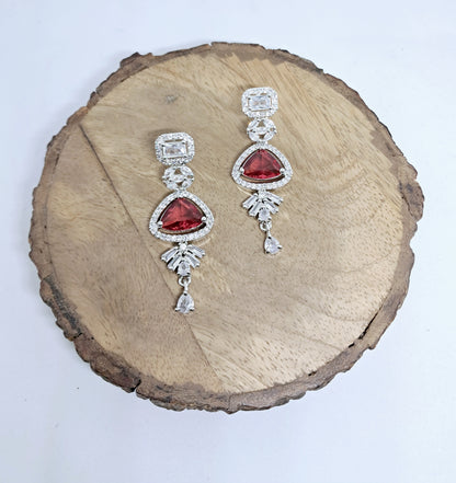 Gorgeous Ruby Shade AD Danglers