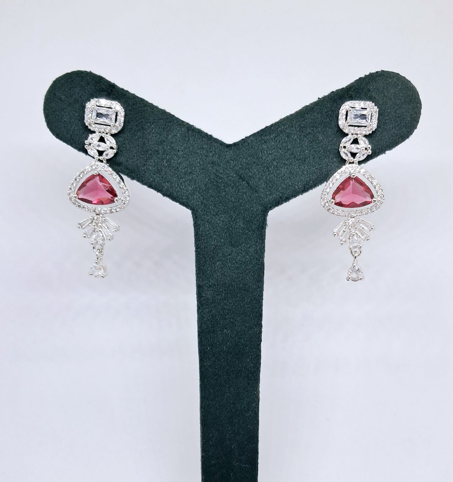 Gorgeous Ruby Shade AD Danglers