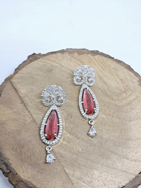 Gorgeous Ruby Shade AD Danglers