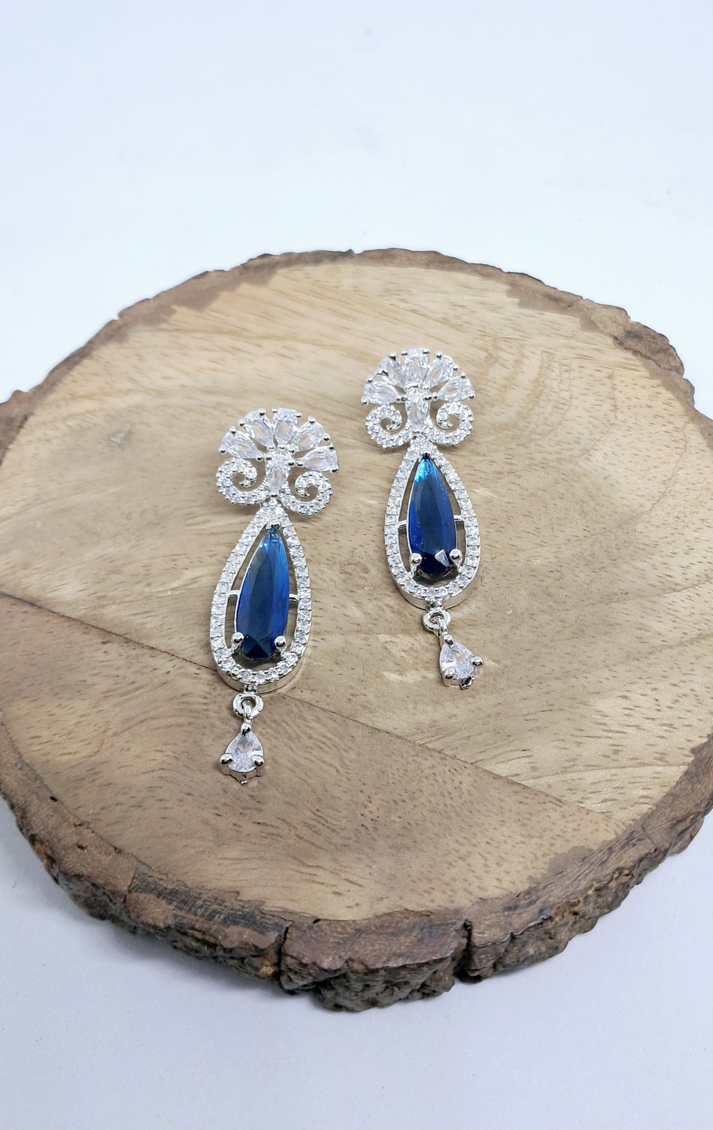 Gorgeous Blue Shade AD Danglers