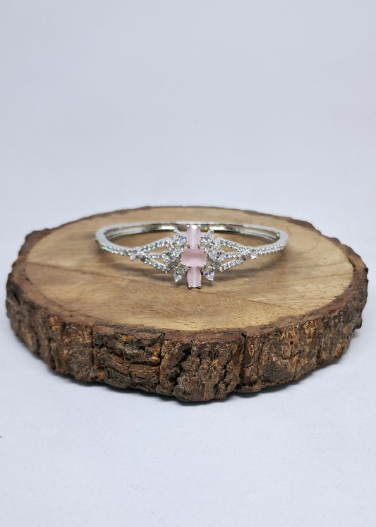 Pretty Pastel Pink Shade AD Bracelet Kada