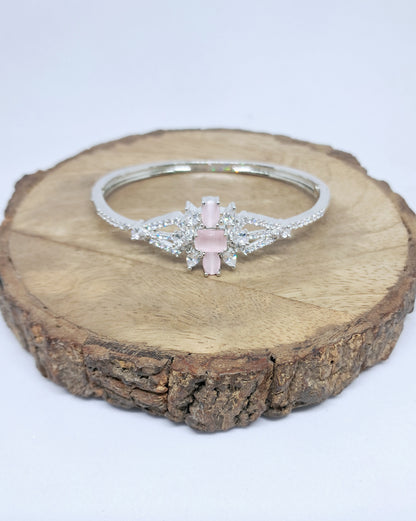 Pretty Pastel Pink Shade AD Bracelet Kada