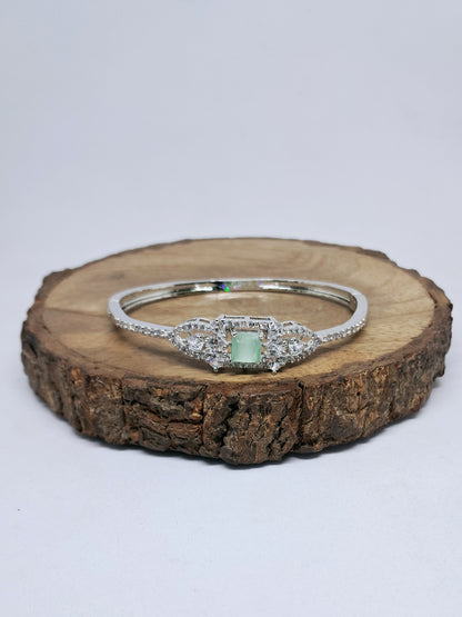 Pretty Pastel Mint Shade AD Bracelet Kada