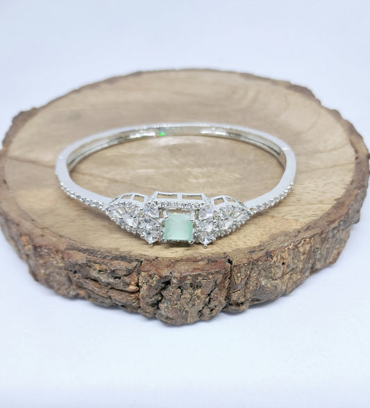 Pretty Pastel Mint Shade AD Bracelet Kada