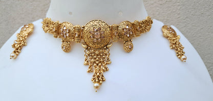 Festive Choker Set with Earrings