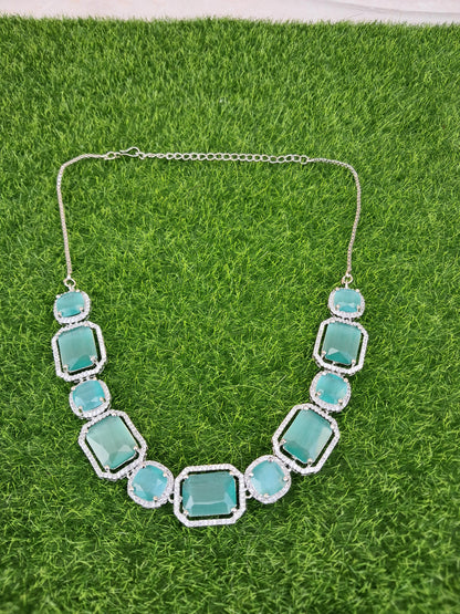 Aqua Gorgeous AD Necklace set