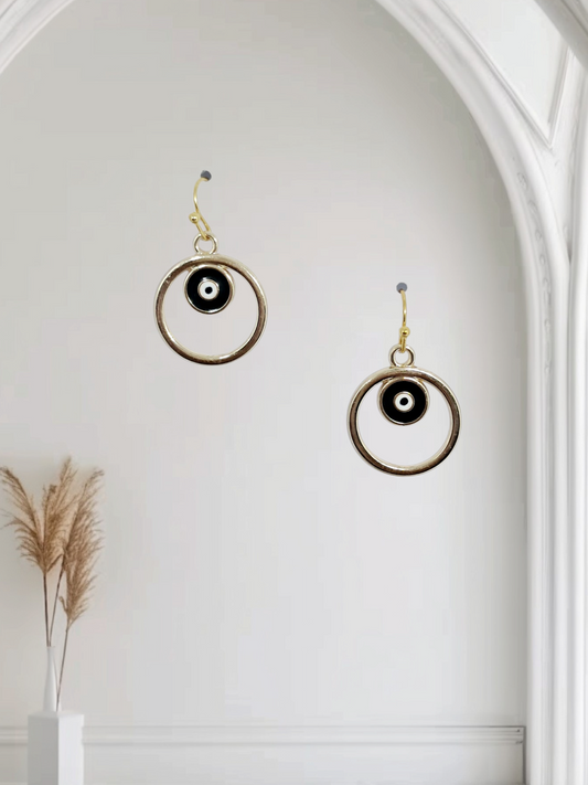 Handmade Evil Eye Themed Earrings