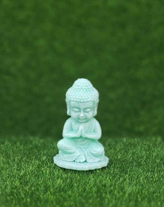 Cute Little Handmade Resin Bhuddha