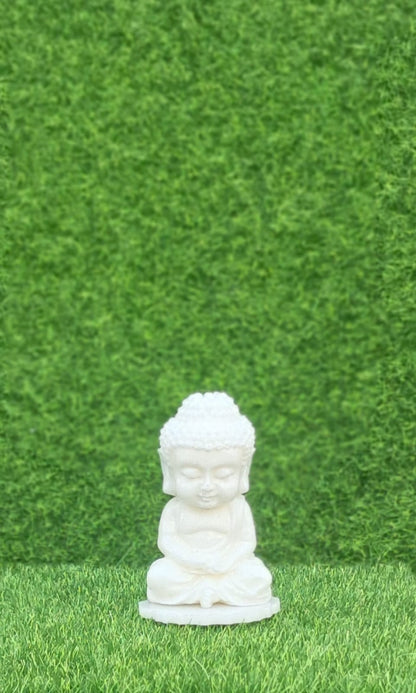 Cute Little Handmade Resin Bhuddha