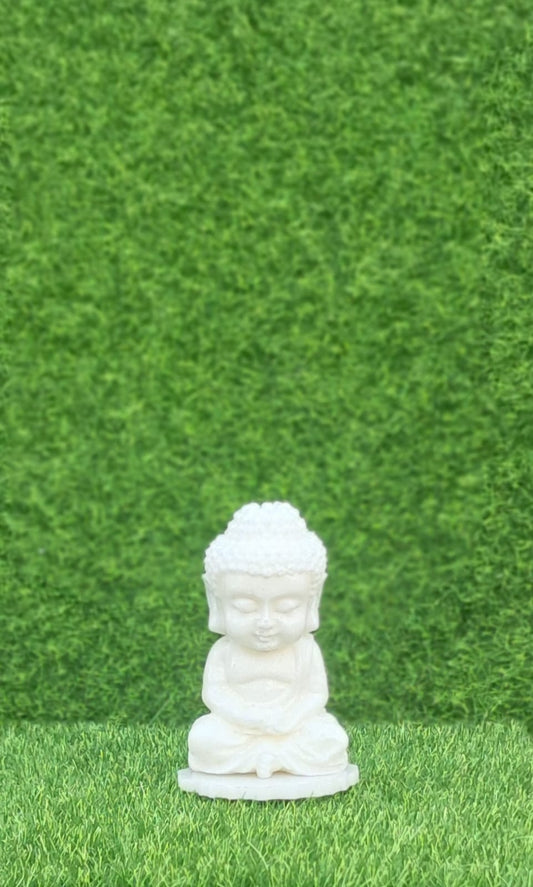 Cute Little Handmade Resin Bhuddha