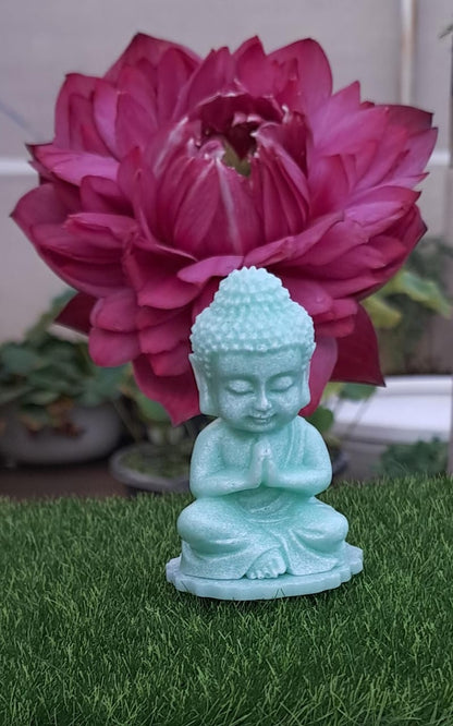 Cute Little Handmade Resin Bhuddha