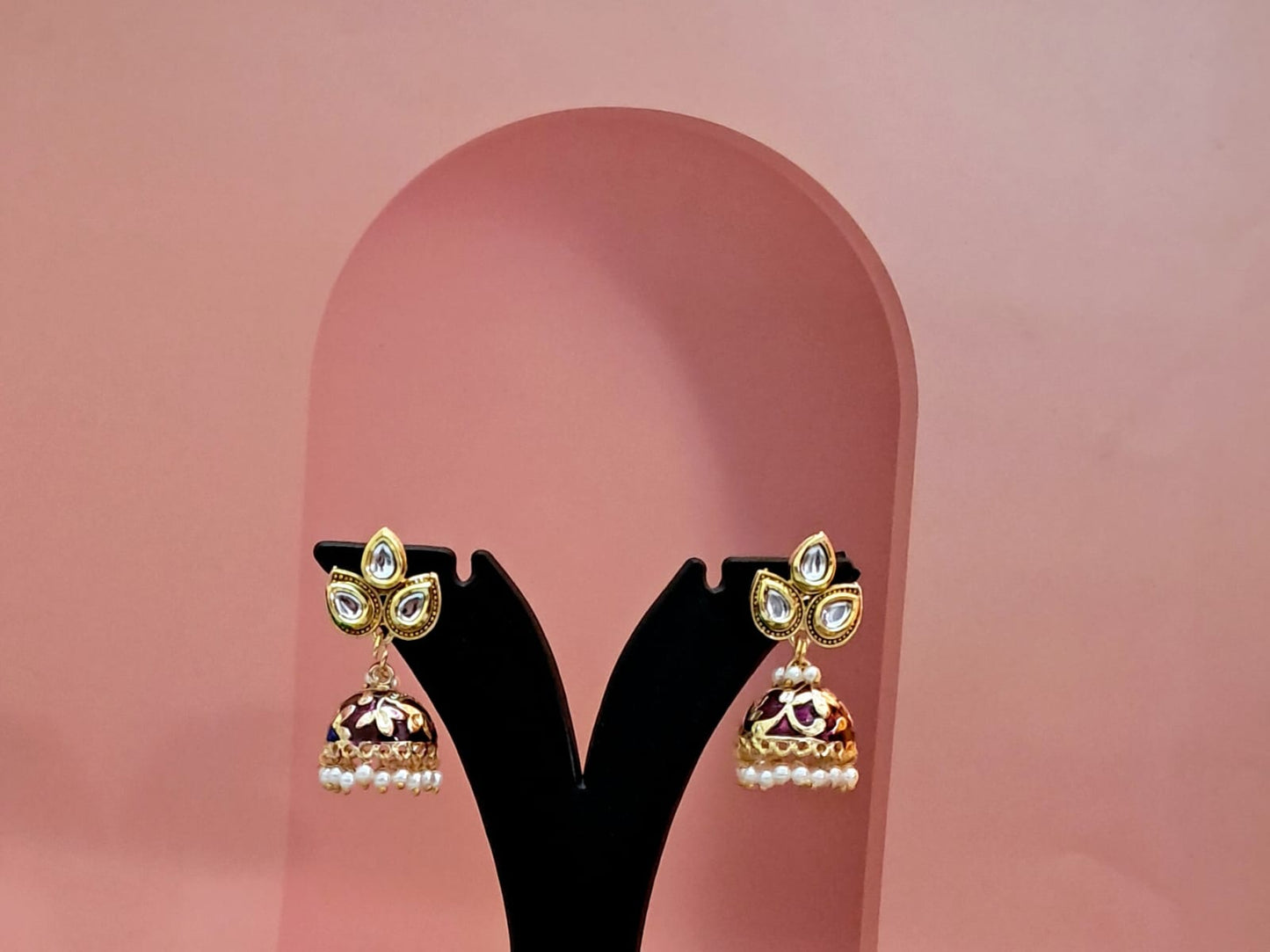 Meenakari Classic Jhumka's