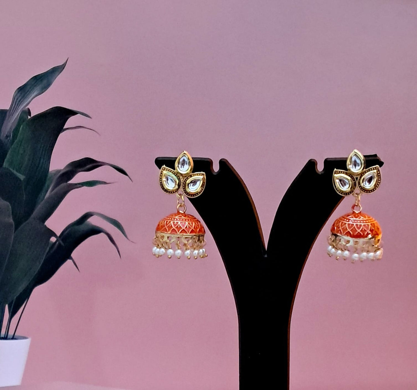 Meenakari Classic Jhumka's