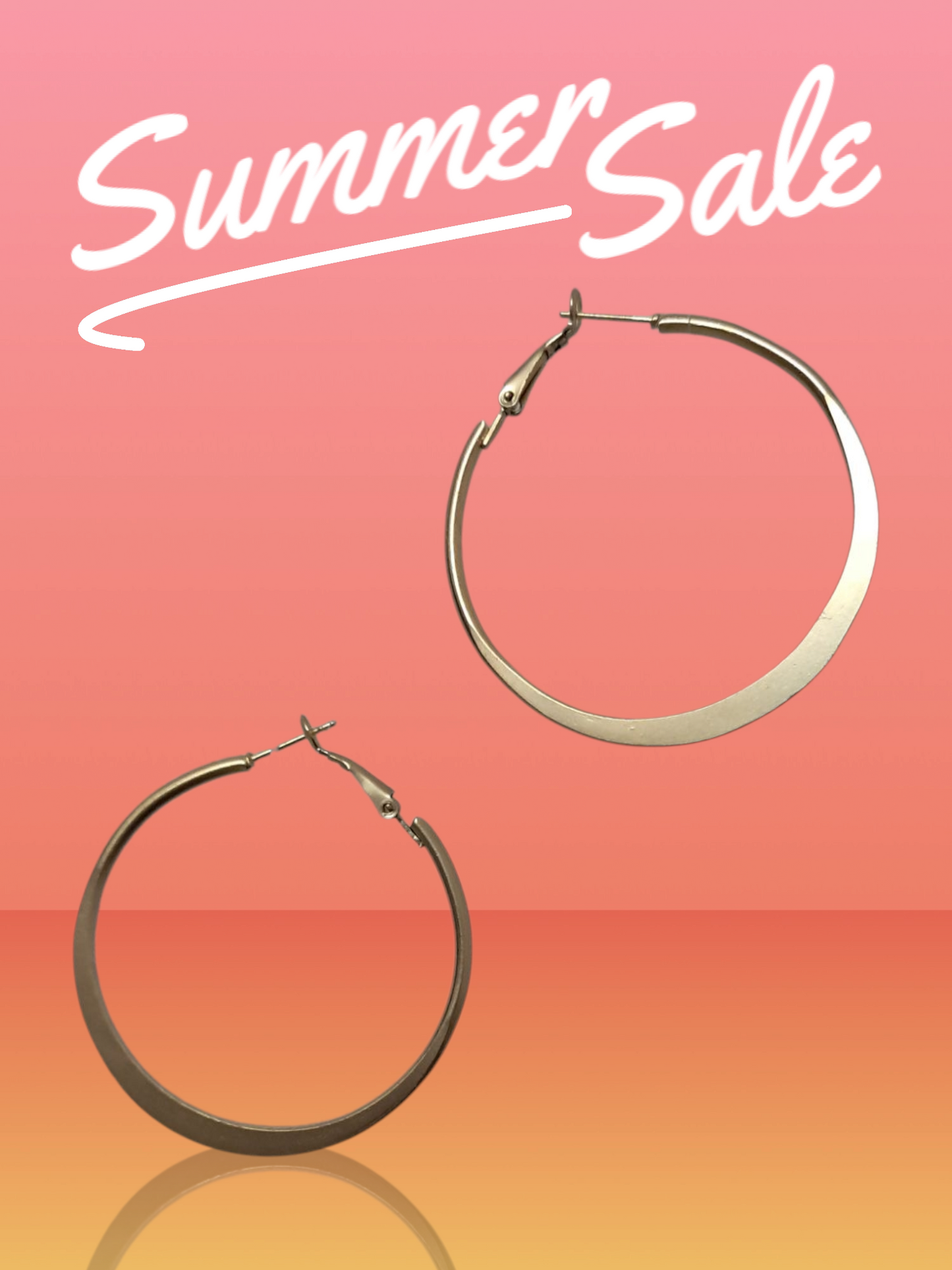 Classy Flat Hoops