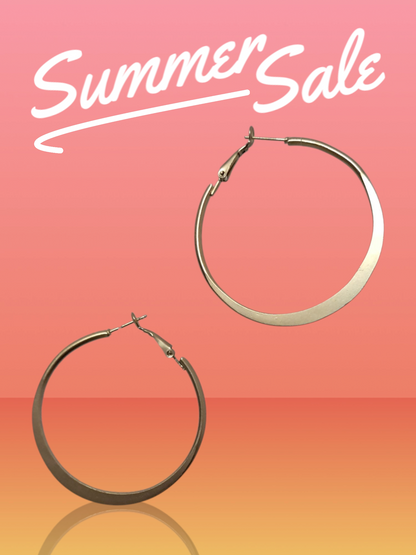 Classy Flat Hoops