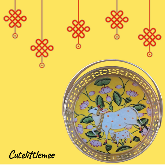 Pichwai Flower Basket