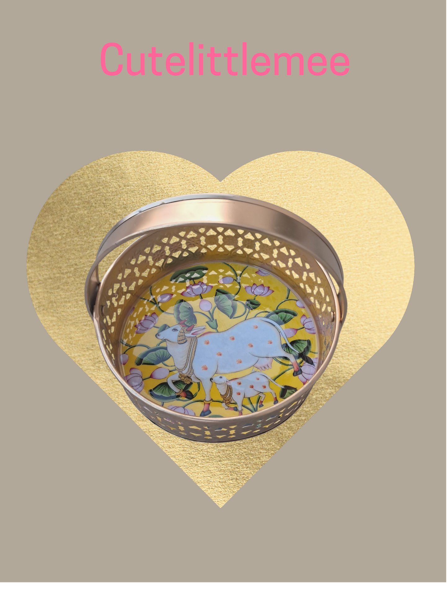 Pichwai Flower Basket