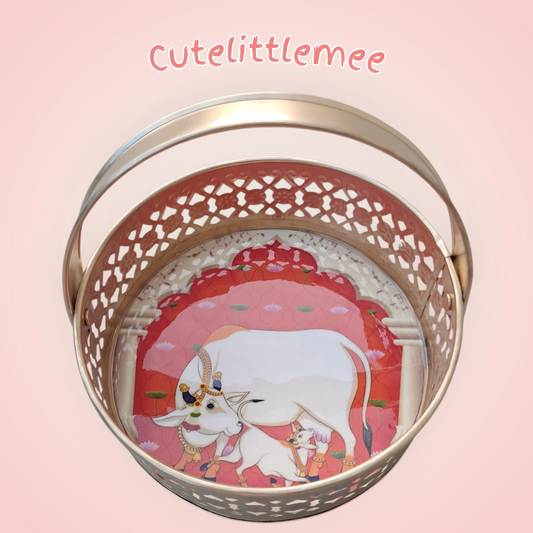 Pichwai Flower Basket